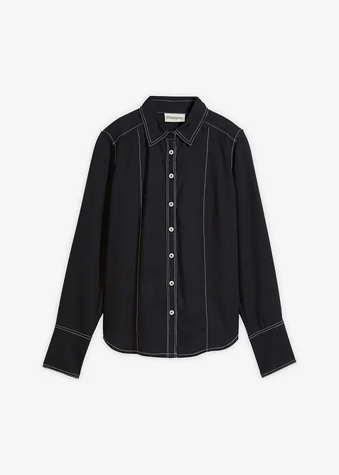 Blus av mjuk viskos, bonprix