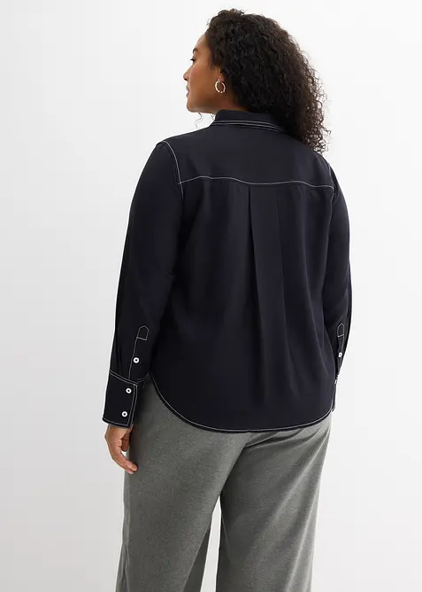 Blus av mjuk viskos, bonprix