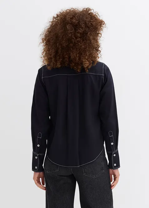 Blus av mjuk viskos, bonprix