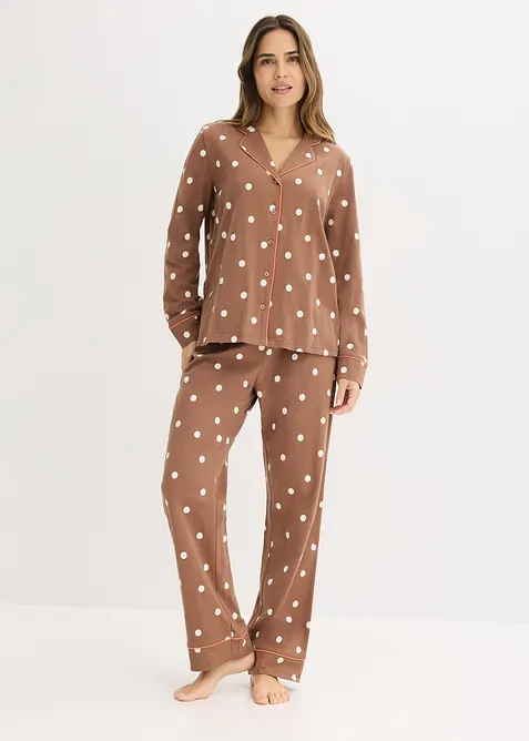 Pyjamas av mjuk bomull, bonprix