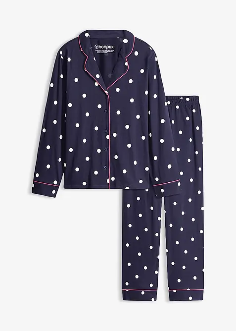 Pyjamas av mjuk bomull, bonprix