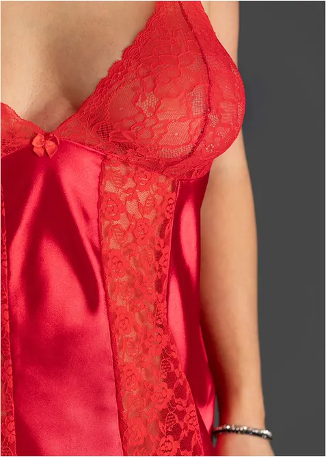 Neglig&eacute; i satin, bonprix