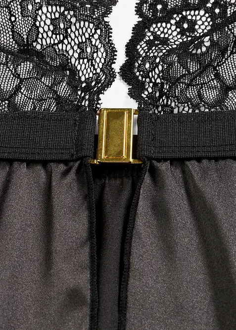 Neglig&eacute; och stringtrosa (2 delar), bonprix