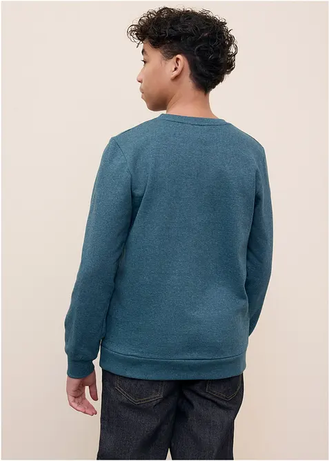 Sweatshirt i mjuk bomullsmix (2-pack), bonprix