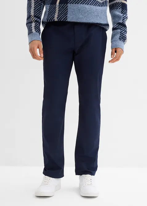 Chinos med sk&auml;rp och bekv&auml;m midja, normal passform, raka ben, bonprix