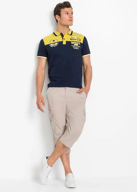 L&aring;nga cargoshorts av ren bomull, normal passform, bonprix