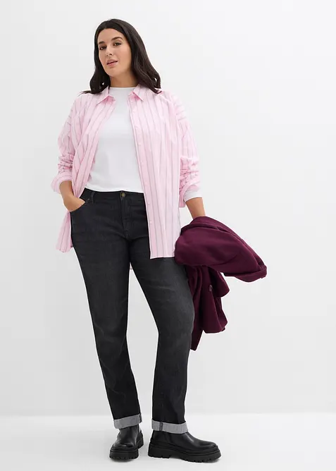 Straight Jeans Mid Waist, Stretch, bonprix