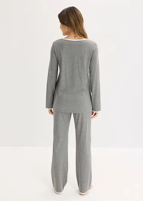 Pyjamas med mjuk bomull, bonprix