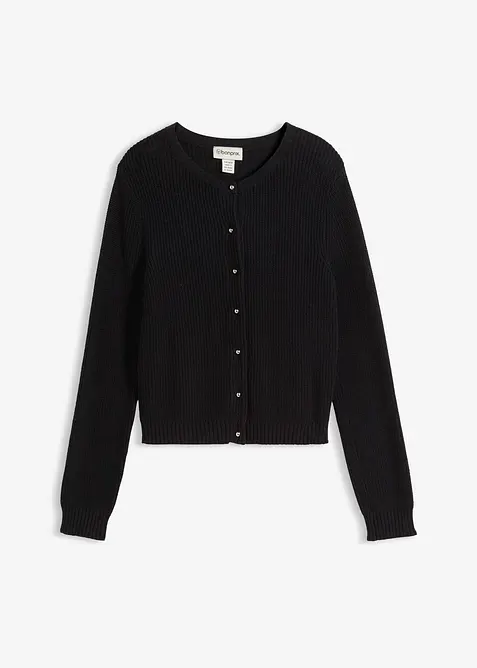 Cardigan av yllemix med dekorativa knappar, bonprix