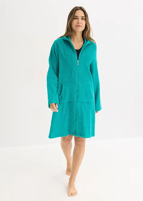 Frott&eacute;badrock av ekologisk bomull med dragkedja, bonprix