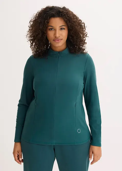 V&auml;rmande funktionsjacka med halv dragkedja, bonprix