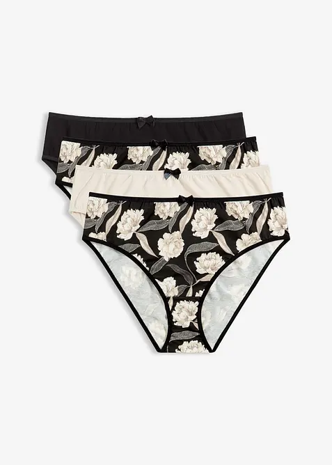 Maxitrosa med behaglig bomull (4-pack), bonprix