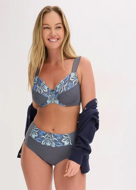 Formande trosa med s&ouml;tt broderi, bonprix