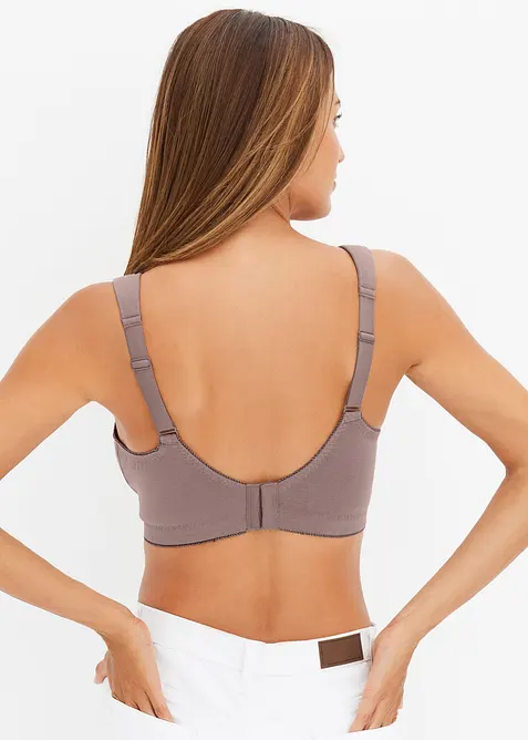 Amningsbeh&aring; utan bygel med ekologisk bomull (2-pack), bonprix