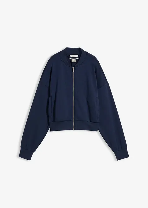 Blusjacka i trik&aring; av mjuk viskos, bonprix