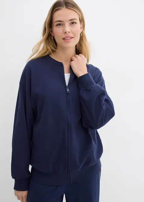 Sweatjacka i bomull, bonprix