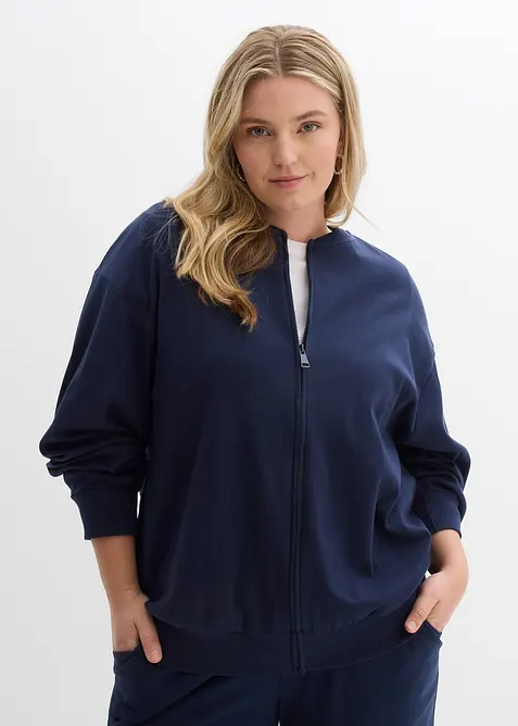 Sweatjacka i bomull, bonprix