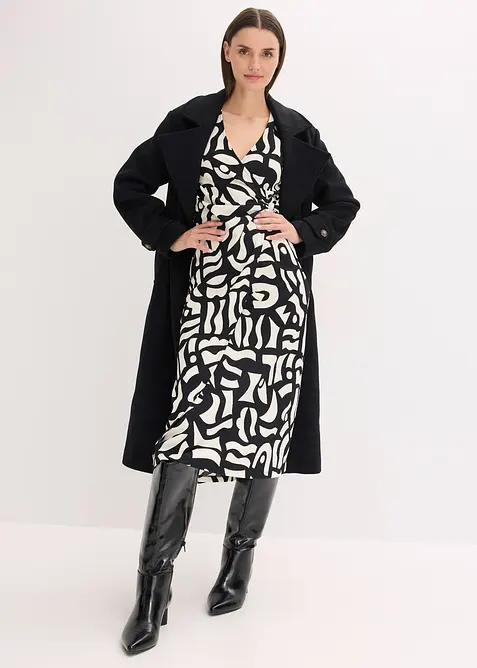 Midikl&auml;nning av jersey med struktur, bonprix