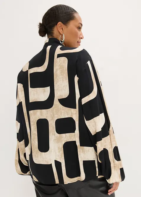 Knytblus i f&ouml;ljsam viskos, bonprix