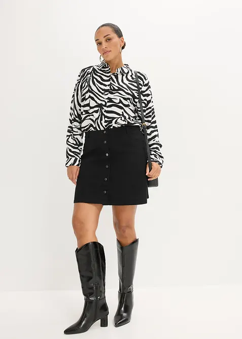 Blus av mjuk viskos, bonprix