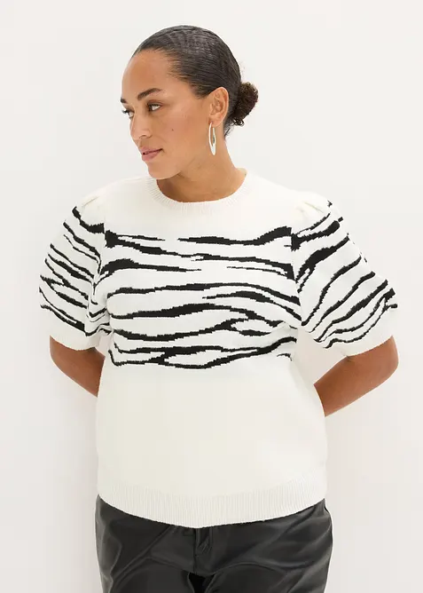 Tr&ouml;ja med puff&auml;rmar, bonprix