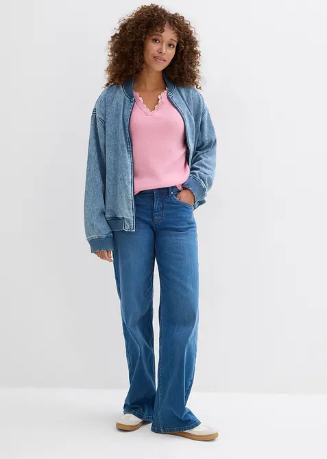 Tr&ouml;ja med spetsinf&auml;llning, bonprix