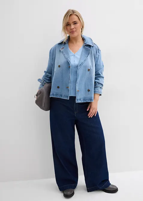 2 i 1-topp av bomull, bonprix