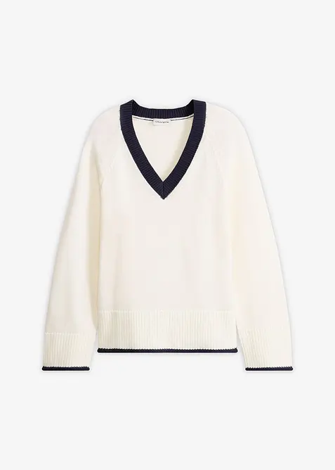 Tr&ouml;ja med kontrasterande r&auml;nder, bonprix