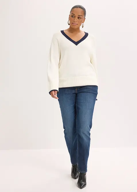 Tr&ouml;ja med kontrasterande r&auml;nder, bonprix