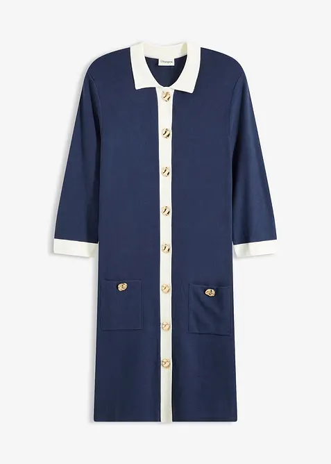 Stickad kl&auml;nning, bonprix