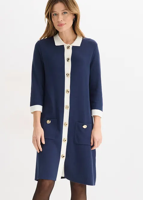 Stickad kl&auml;nning, bonprix