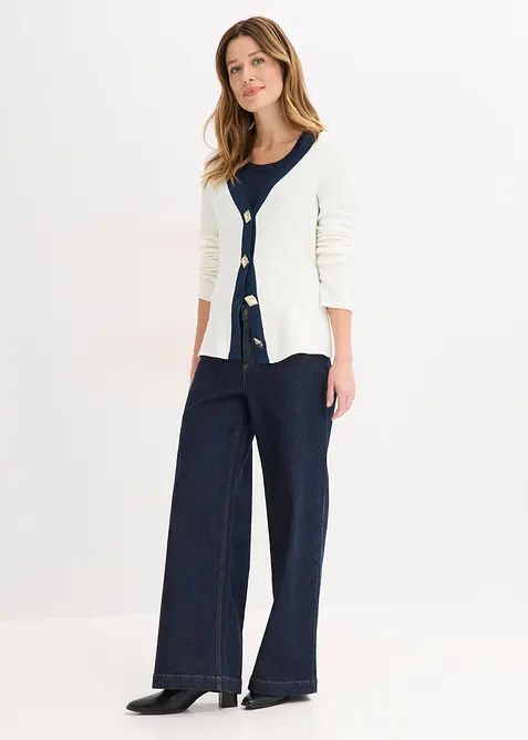 Stickad kofta, bonprix