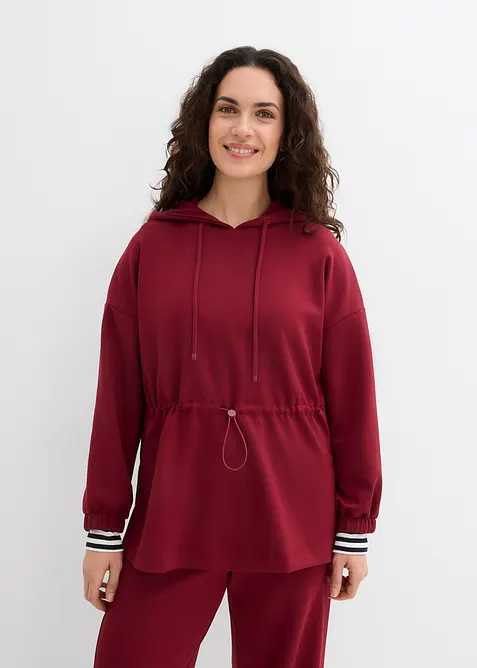 L&aring;ng sweatshirt i stabil trik&aring;, bonprix