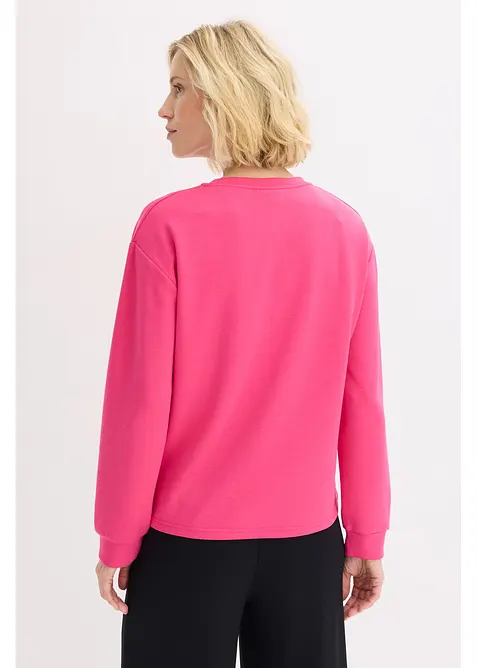 Sweatshirt med applikation, bonprix