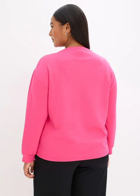 Sweatshirt med applikation, bonprix