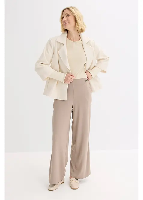 Jerseybyxa med dekorativa slejfar, bonprix