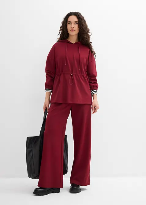 L&aring;ng sweatshirt i stabil trik&aring;, bonprix