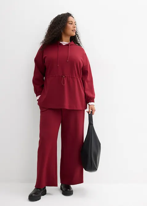 L&aring;ng sweatshirt i stabil trik&aring;, bonprix