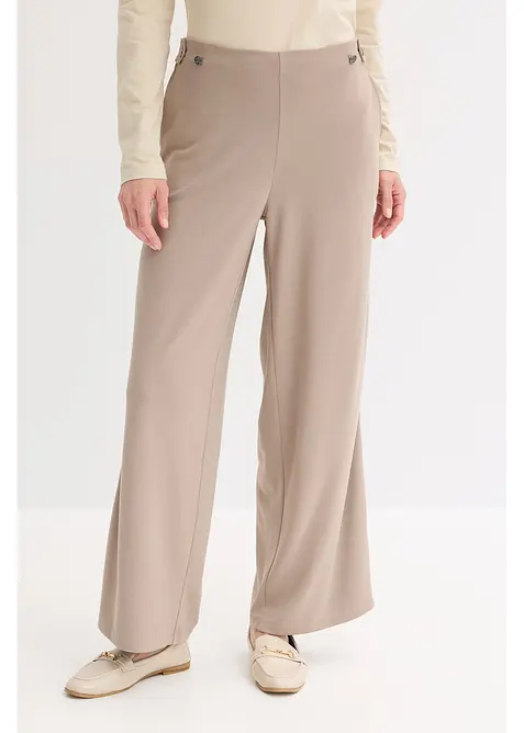 Jerseybyxa med dekorativa slejfar, bonprix