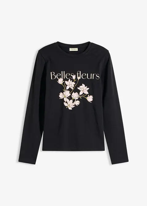 L&aring;ng&auml;rmad topp med ekologisk bomull, bonprix