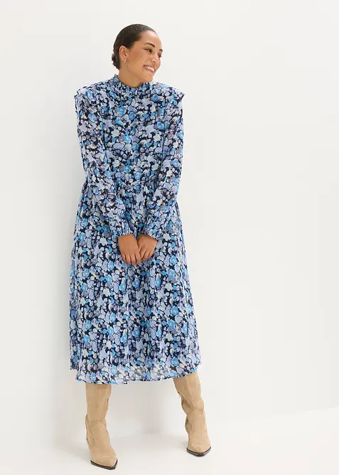 Chiffongkl&auml;nning med st&aring;krage, bonprix