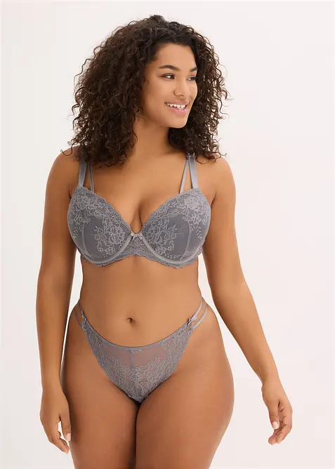 Formpressad BH i skir spets, bonprix