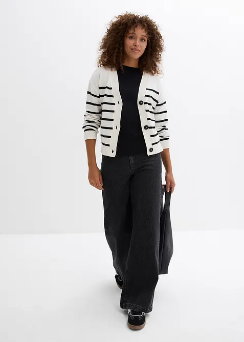 Stickad kofta, bonprix