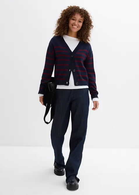 Stickad kofta, bonprix