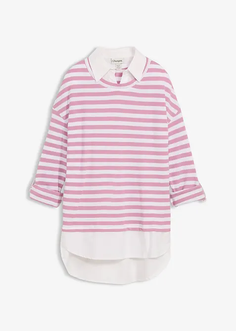 Sweatshirt i 2 i 1-stil, bonprix