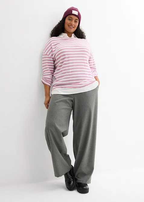 Sweatshirt i 2 i 1-stil, bonprix