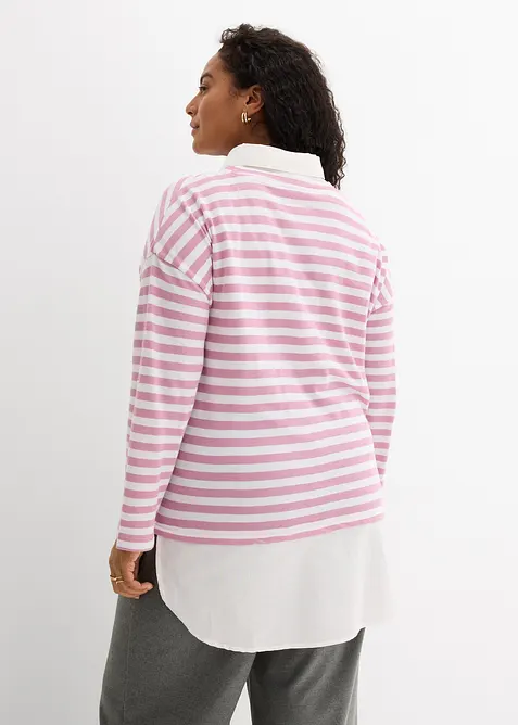 Sweatshirt i 2 i 1-stil, bonprix