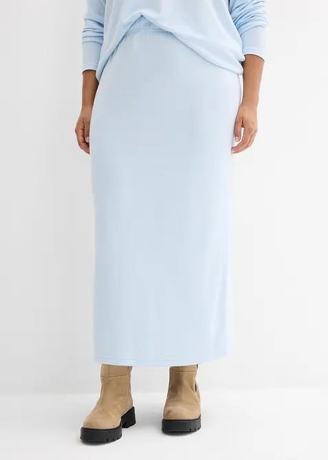 Trik&aring;kjol med stickad look, bonprix