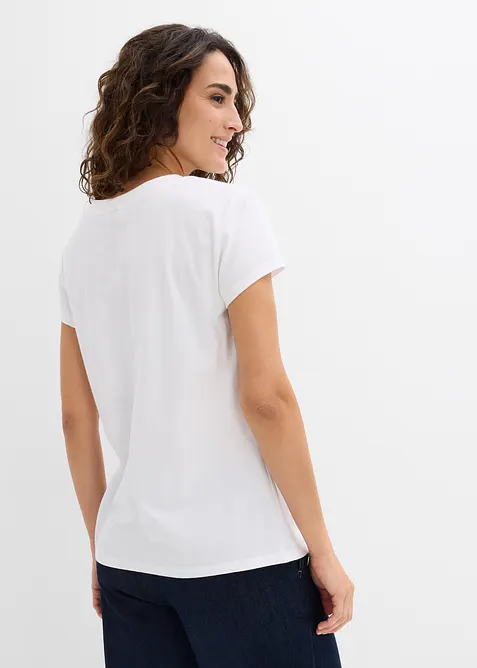 T-shirt av ekologisk bomull (2-pack), bonprix