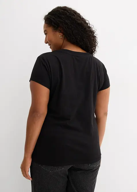 T-shirt av ekologisk bomull (2-pack), bonprix